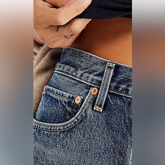 Agolde High Rise Blue Jeans - Picture 9 of 9